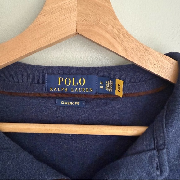 Polo Ralph Lauren men’s classic fit 100% cotton polo navy size XL - Picture 2 of 3